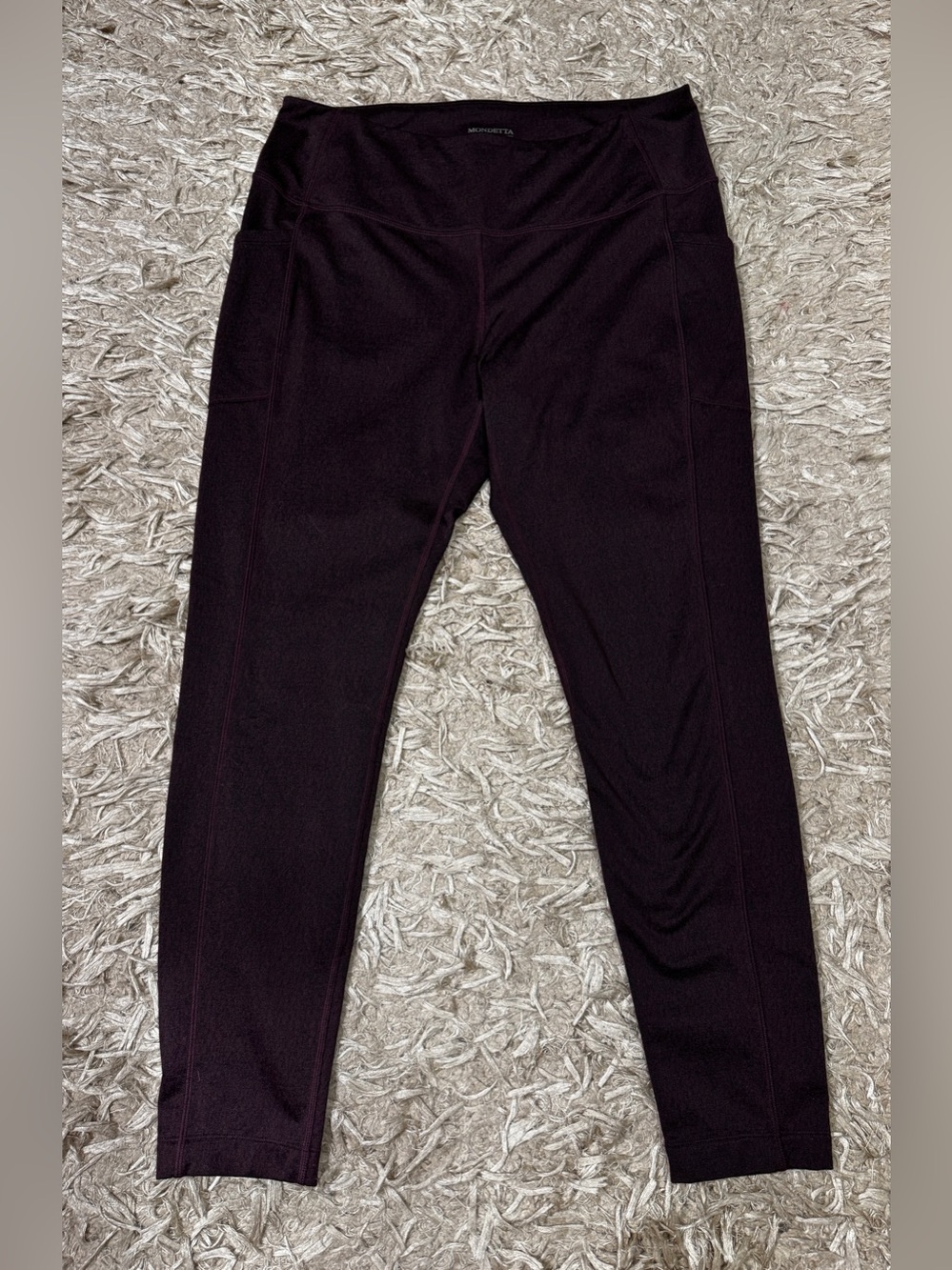 Women’s High-Waist Performance Leggings Maroon/Burgundy Size L